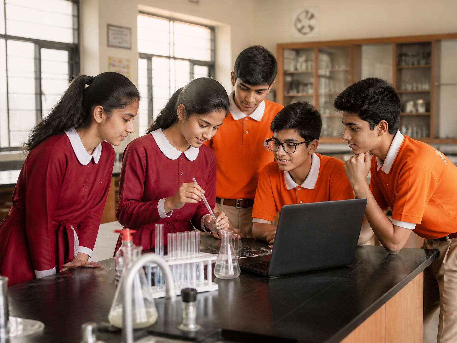 Mazen Schools secondary students together